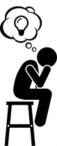 pictogram denker Tony Allart