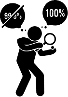 pictogram perfectie controle Tony Allart